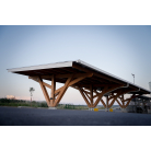  Ombrière photovoltaïque parking structure BOIS